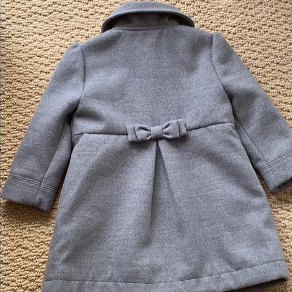 Gray dressy pea coat for toddler - Picture 4 of 8